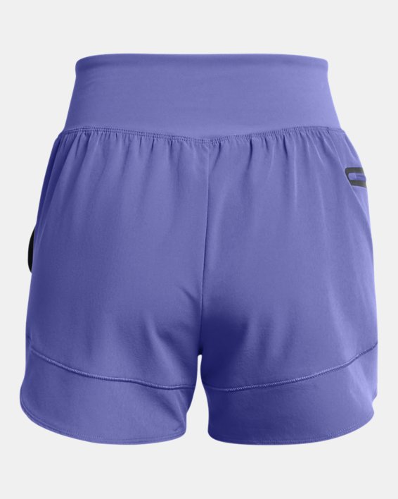 女士UA SmartForm Flex Woven短褲 in Purple image number 5